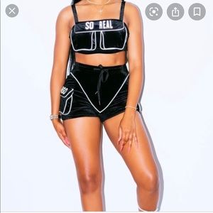 Gswuoo Cargo Girl reflective Short set